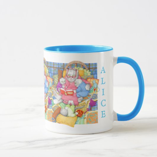 Mug Histoire du Coucher Combo Bleu (Droite)