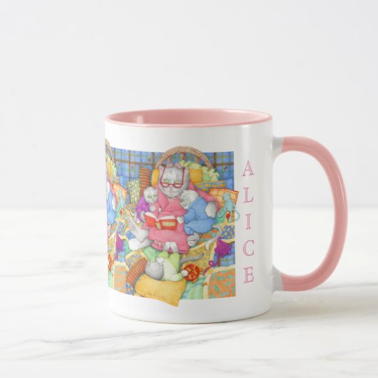 Mug Histoire du coucher Combo Rose (Droite)