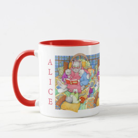 Mug HISTOIRE DU DERNIER COUCHER Rouge (Gauche)