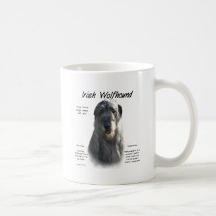 Mug Histoire du loup irlandais gris