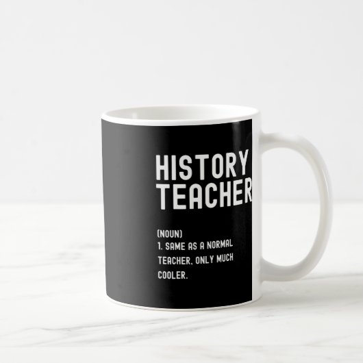 Mug Histoire Enseignant Définition Premier jour de l'é (Droite)