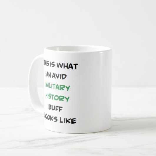 Mug histoire militaire, avide (Devant gauche)