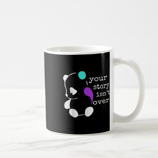 Mug Histoire pas fini - Semicolon Cadeau Prévention du (Droite)