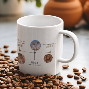 Mug Histoire photo personnalisée de Papa en ordre chro