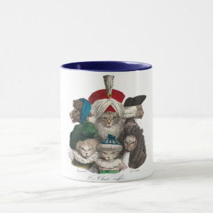 Mug Histoire vintage Cat Ancêtres Historique Funny Cat