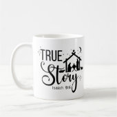 Mug Histoire vraie Isaïe 9:6 Noël religieux (Gauche)