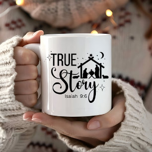 Mug Histoire vraie Isaïe 9:6 Noël religieux