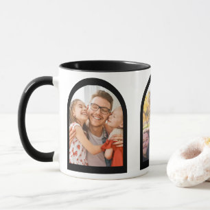 Mug Histoires d'arc géométrique moderne Photo de famil