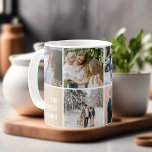 Mug Histoires de famille Collage photo simple<br><div class="desc">Sirotez votre café du matin ou le thé du soir dans l'étreinte chaleureuse de vos plus beaux souvenirs avec notre tasse photo. Cette tasse extraordinaire n'est pas seulement un bateau pour vos boissons préférées ; c'est un voyage à travers l'histoire de votre famille, magnifiquement capturé dans 11 photos carrés et...</div>