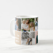 Mug Histoires de famille Collage photo simple (Devant gauche)