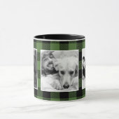 Mug Histoires Personnalisées Photo Buffalo Plaid Motif (Centre)
