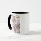 Mug Historiated parafent "L" dépeignant l'arbre de (Devant gauche)