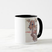 Mug Historiated parafent "L" dépeignant l'arbre de (Devant droit)