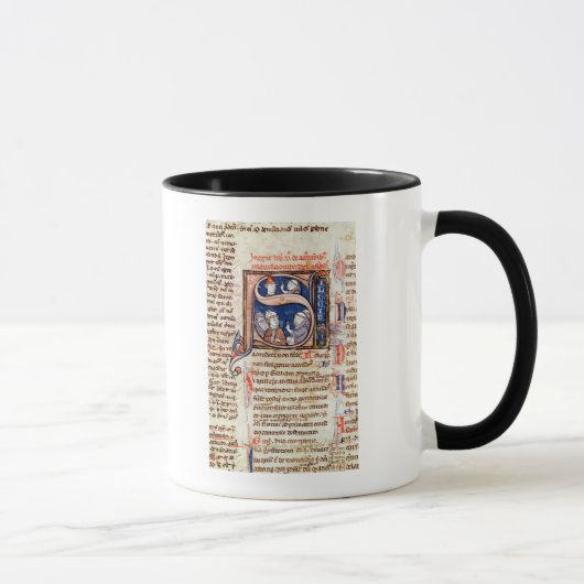 Mug Historiated parafent "S" dépeignant pape Gregory (Droite)