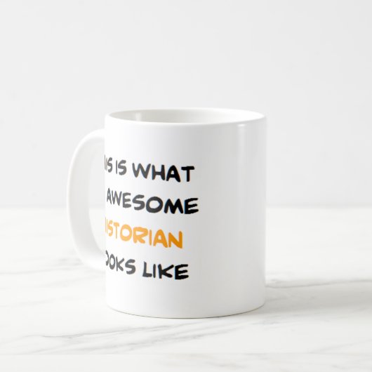 Mug historien, génial (Devant gauche)