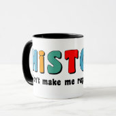Mug Historique des répétitions colorées (Devant gauche)