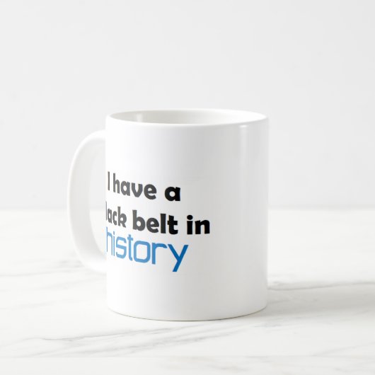 Mug History black belt (Devant gauche)