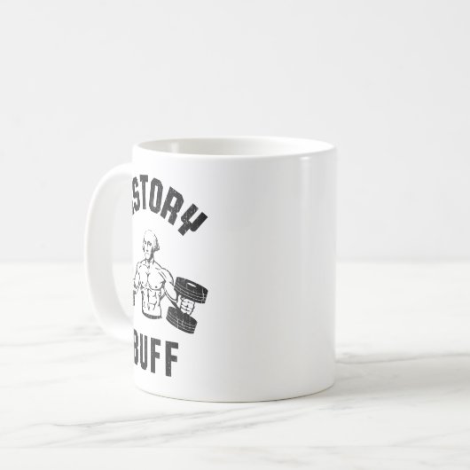 Mug History Buff Funny George Washington Workout , Sma (Devant gauche)