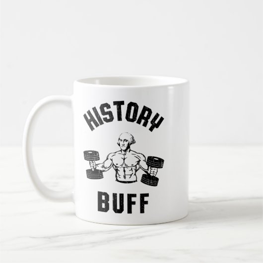 Mug History Buff Funny George Washington Workout , Sma (Gauche)