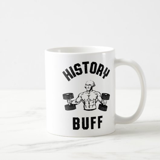 Mug History Buff Funny George Washington Workout , Sma (Droite)