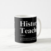 Mug History Teacher Funny Definition (Devant droit)