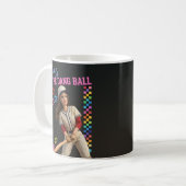 Mug Hit The Dang Ball Funny Baseball Mom Doll Face (Devant gauche)