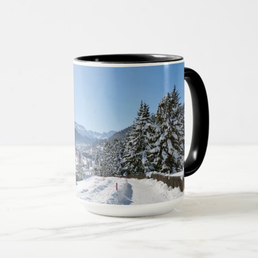 Mug Hiver à St. Moritz (Devant droit)