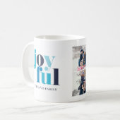Mug Hiver Bleu "Joyeux" Galerie de 3 Photos (Devant gauche)