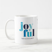 Mug Hiver Bleu "Joyeux" Galerie de 3 Photos (Gauche)