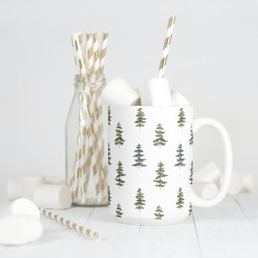 Mug Hiver branché | Motif d'arbre de Noël