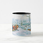 Mug "Hiver". Cadeau de Noël en beaux-arts (Centre)