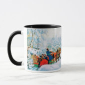 Mug "Hiver". Cadeau de Noël en beaux-arts (Gauche)