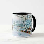 Mug "Hiver". Cadeau de Noël en beaux-arts (Devant droit)