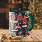 Mug Hiver des rennes Whimsical