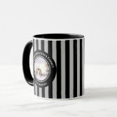 Mug Hiver en Nouvelle-Angleterre Noël Black Grey (Devant gauche)