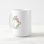 Mug Hiver épousant le monogramme floral de la (Devant gauche)