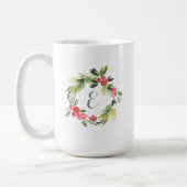 Mug Hiver épousant le monogramme floral de la (Gauche)