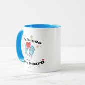 Mug Hiver Froid Mains Chaud Coeur, Cadeau de Noël (Devant gauche)