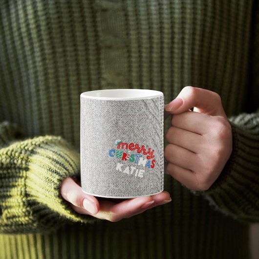 Mug Hiver gris confortable et personnalisé | Joyeux No