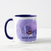 Mug Hiver Haut Des Montagnes Chalet Blanc Firs (Gauche)
