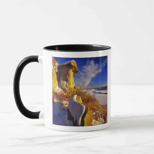 Mug Hiver le long de la rivière Missouri près de (Gauche)