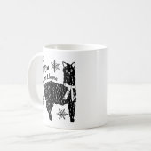 Mug Hiver Neige Drôle Drama Llama (Devant gauche)
