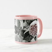 Mug Hiver, Noël, enneigé, dessin de rose gelée (Devant droit)