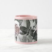 Mug Hiver, Noël, Neige, Dessin Rose Froid (Centre)