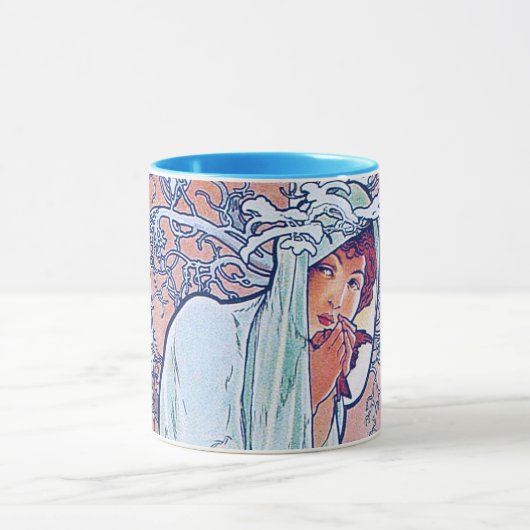 Mug Hiver (quatre saisons), Alphonse Mucha (Centre)