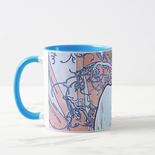 Mug Hiver (quatre saisons), Alphonse Mucha (Gauche)