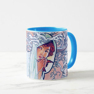 Mug Hiver (quatre saisons), Alphonse Mucha