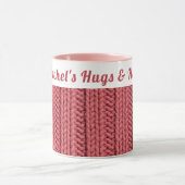 Mug Hiver rose rose d'automne | Hugs et cacao chaud (Centre)