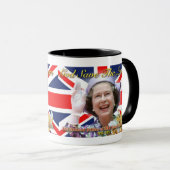 Mug HM Queen Elizabeth II Diamond Jubilee (Devant droit)