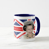 Mug HM Queen Elizabeth II - Photo Pro (Devant droit)